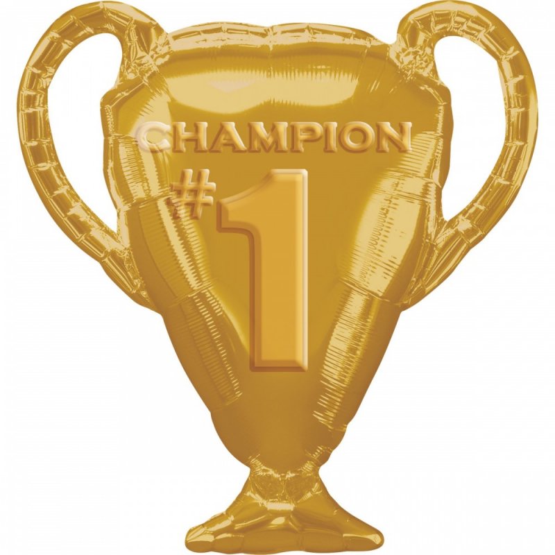 3207-1087 Шар фольгировванный с гелием  Кубок Чемпиона , размер 63х71 см