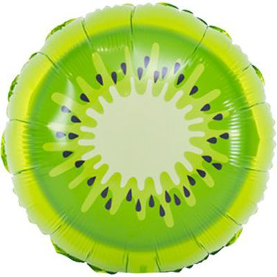 1202-2337 Шар фольгированный с гелием  Круг Киви 18", размер 46х46 см