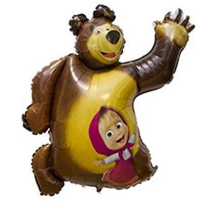 1207-2041 Шар фольгированный с гелием  Маша и Медведь , размер 0х0 см