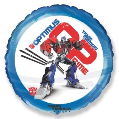1202-3245 Кулька фольгована з гелієм  Круг Трансформери Оптімус 18", розмір 46х46 см