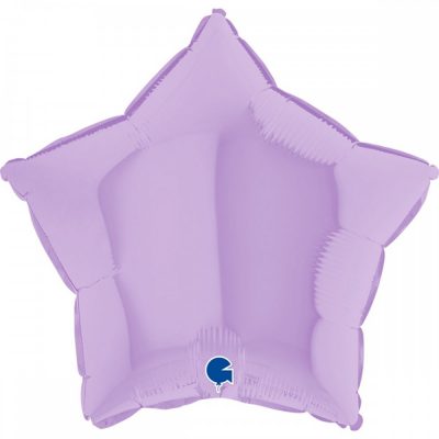 1204-0898 Шар фольгированный с гелием  Звезда Matte лиловая 36", размер 91 см