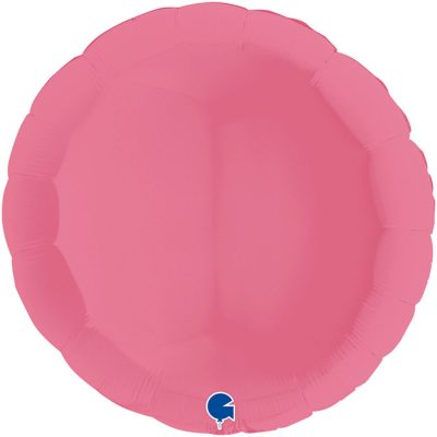 3204-0518 Кулька фольгована з гелієм  Круг пастель bubble gum 36", розмір 79 см