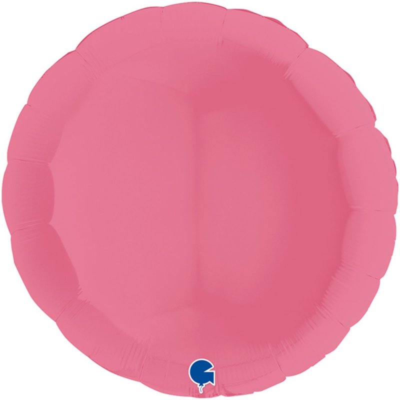 3204-0518 Шар фольгированный с гелием  Круг пастель bubble gum 36", размер 79 см