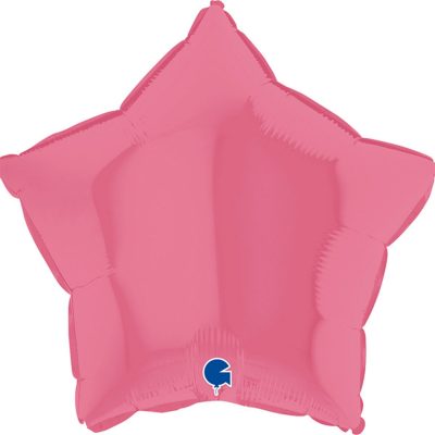 3204-0504 Шар фольгированный с гелием  Звезда пастель bubble gum 18", размер 45 см