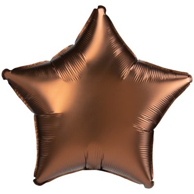 3204-0747 Шар фольгированный с гелием  Звезда сатин люкс какао 18", размер 45 см