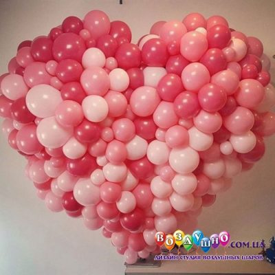 Сердце из воздушных шаров