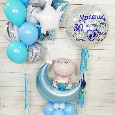 1112-0371 Набор гелиевых шаров из 17 шт