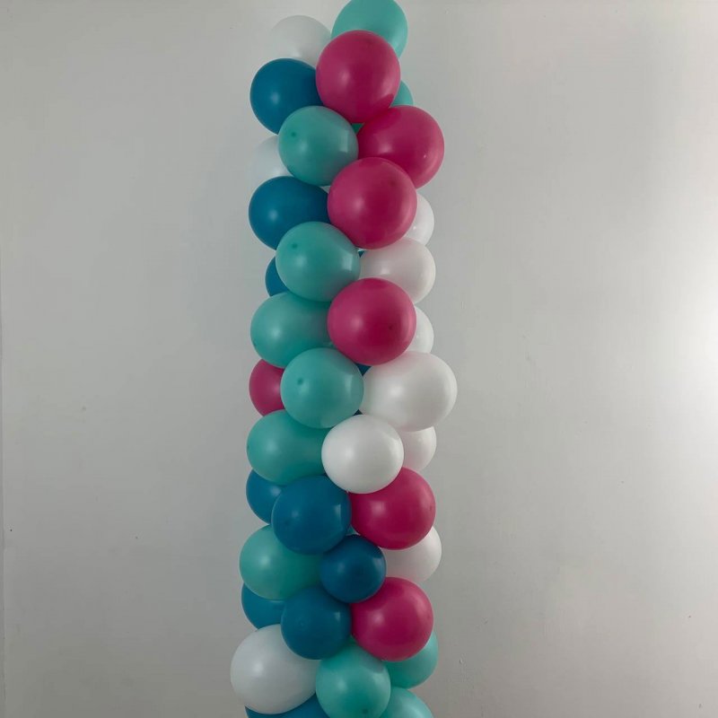 1006-0002 Круглая гирлянда  Тонкая разнокалиберная (цена за 1 м.п.)