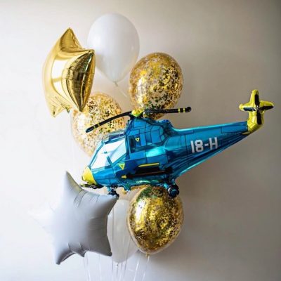 1112-0459 Набір гелієвих кульок із 9 шт