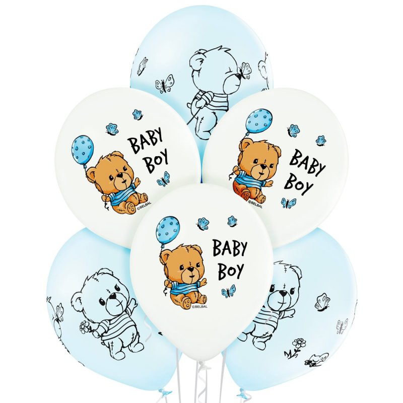 Шар латексный с гелием  Baby boy14", артикул 3103-1188