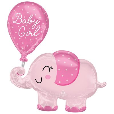 3207-3201 Шар фольгированный с гелием  Слоненок Baby girl"