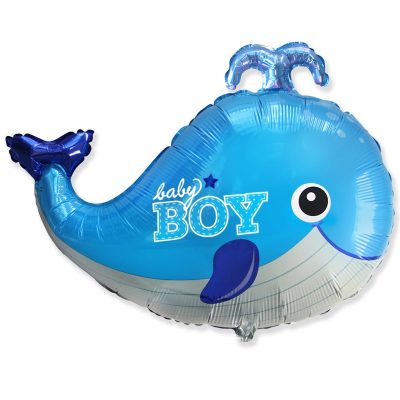 3207-3048 Кулька фольгована з гелієм  Кит Baby boy"