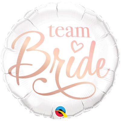 3202-1164 Фольгована кулька з гелієм  Круг team Bride 18, розмір 45х45 см