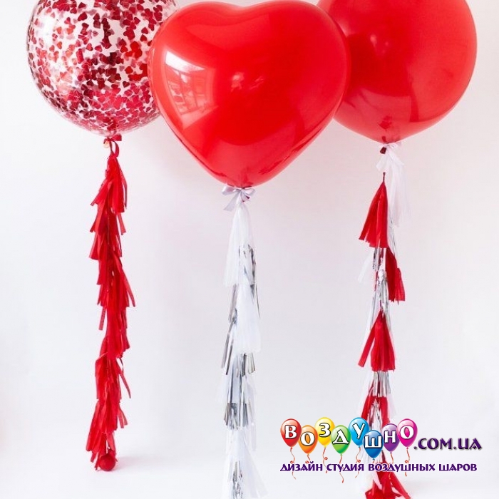 1112-0648 Набор гелиевых шаров из 3 шт