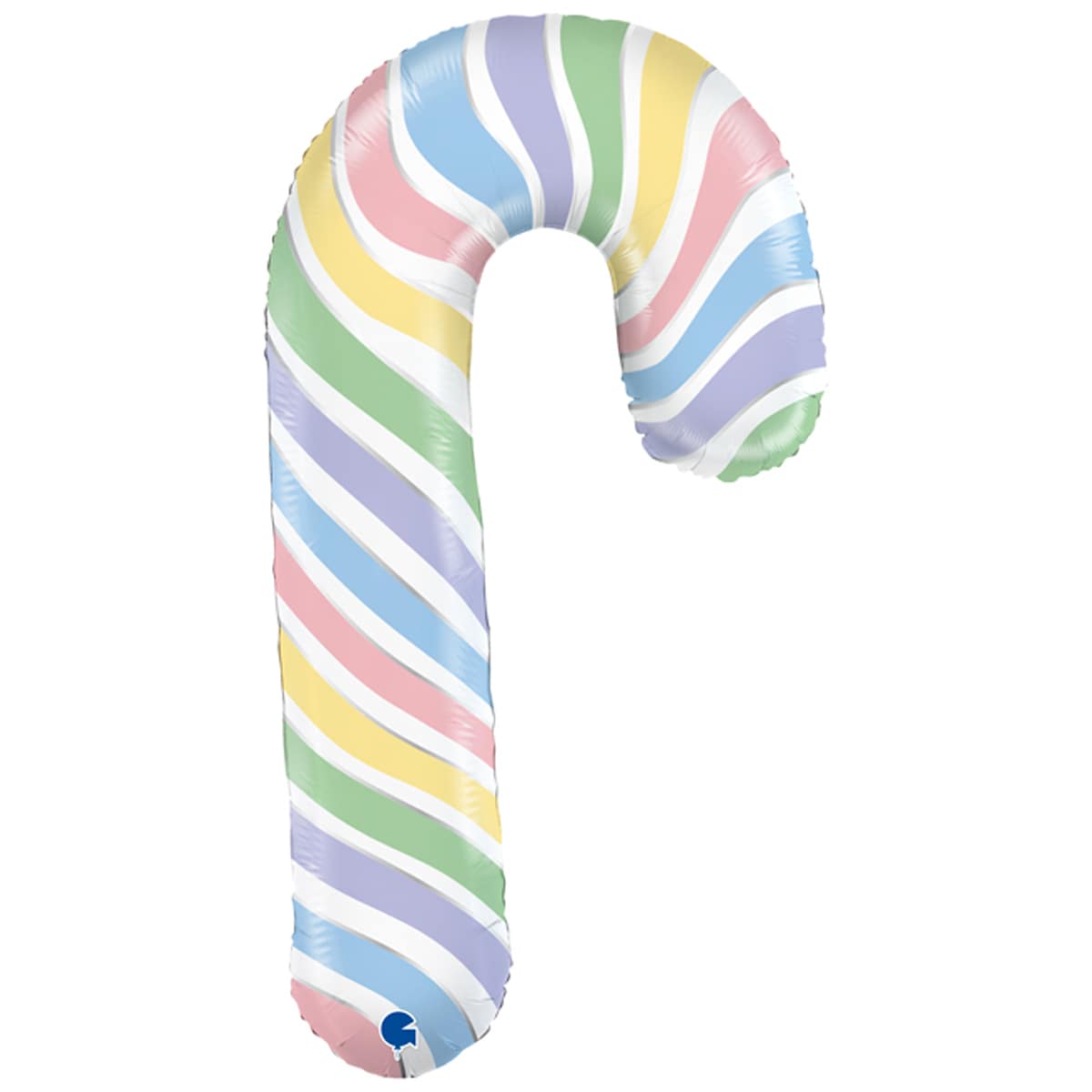 1207-4544 Шар фольгированный с гелием  Леденец новогодний макарун, размер 104х50 см