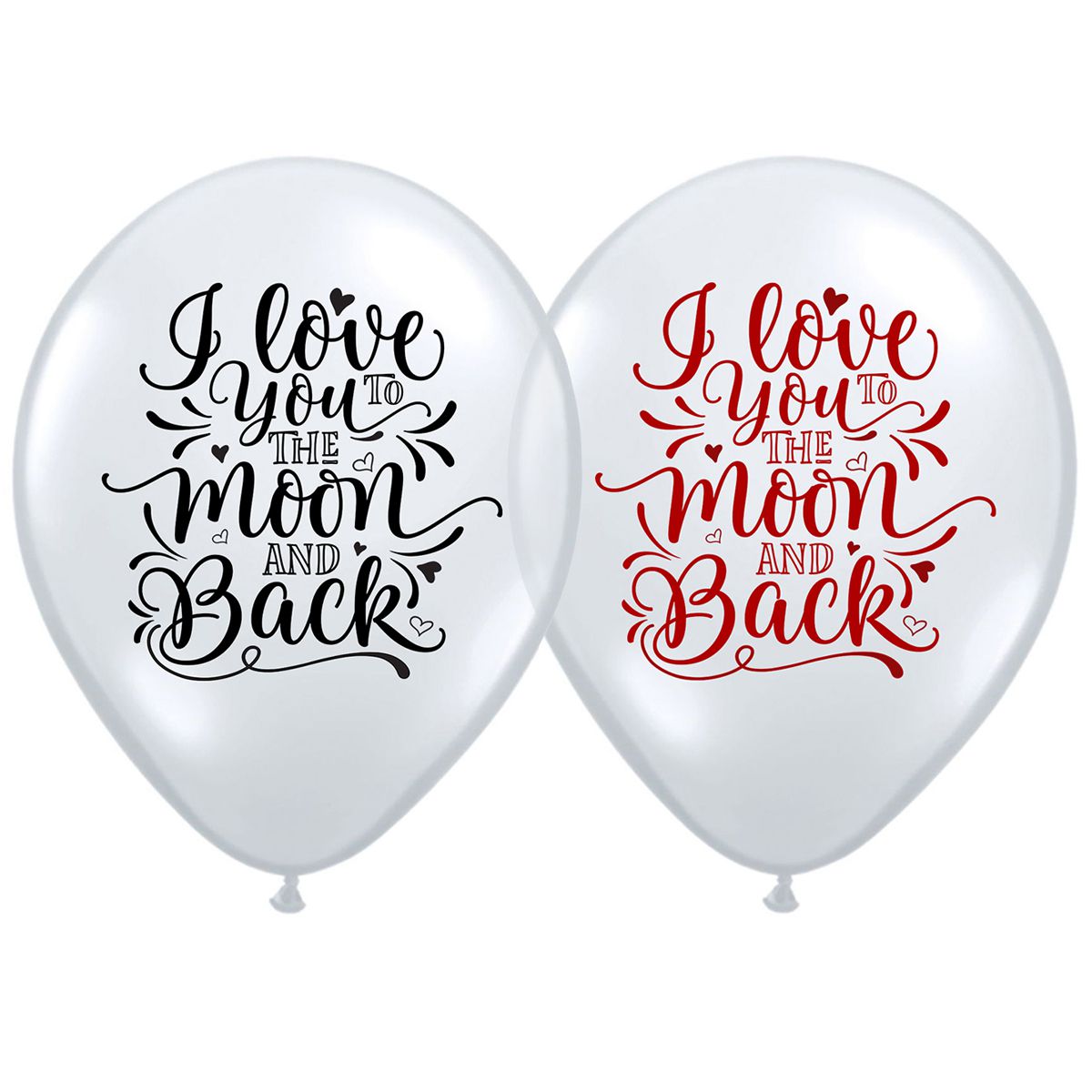 Шар латексный с гелием  Кристалл люблю до луны и обратно 14", артикул 3103-1065